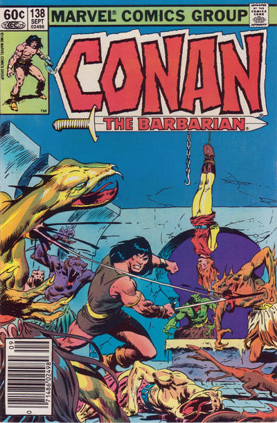 Cover for Conan the Barbarian (Marvel, 1970 series) #138 [Newsstand]