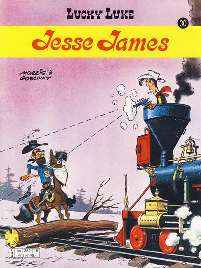 Cover for Lucky Luke (Hjemmet / Egmont, 1991 series) #30 - Jesse James [3. opplag]