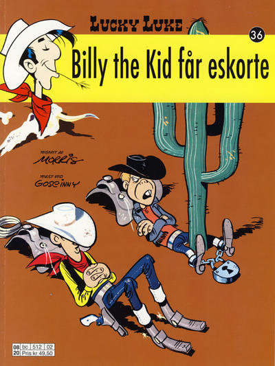 Cover for Lucky Luke (Hjemmet / Egmont, 1991 series) #36 - Billy the Kid får eskorte