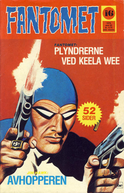Cover for Fantomet (Nordisk Forlag, 1973 series) #16/1976