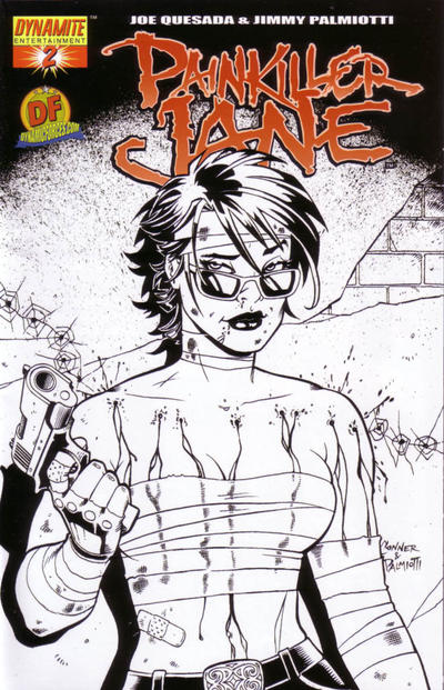 Cover for Painkiller Jane (Dynamite Entertainment, 2006 series) #2 [Dynamic Forces Exclusive Black and White Cover]