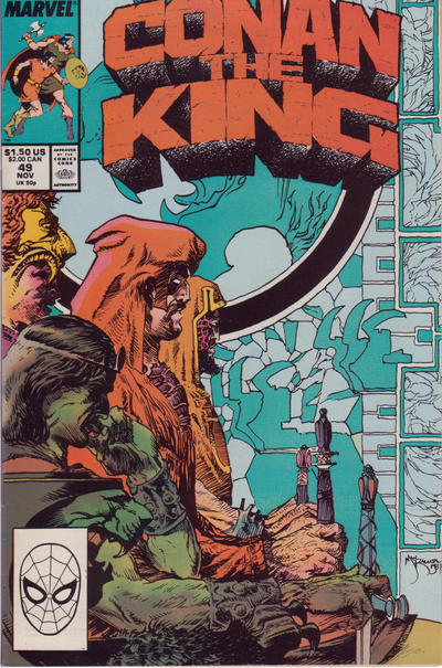 Cover for Conan the King (Marvel, 1984 series) #49 [Direct]