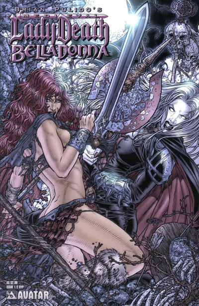 Cover for Brian Pulido's Medieval Lady Death Belladonna (Avatar Press, 2005 series) #1/2 [Ryp Cover]