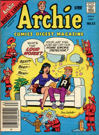Cover for Archie Comics Digest (Archie, 1973 series) #63