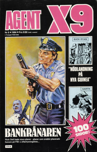 Cover for Agent X9 (Semic, 1971 series) #8/1984