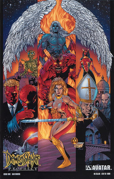 Cover for Demonslayer: Prophecy (Avatar Press, 2001 series) #1 [Bad Omens]