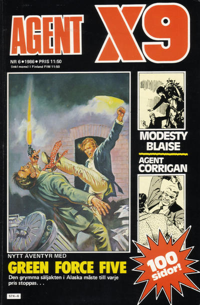 Cover for Agent X9 (Semic, 1971 series) #6/1986