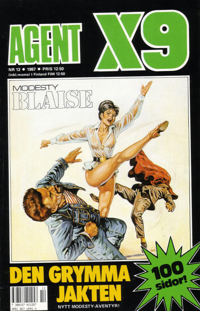 Cover for Agent X9 (Semic, 1971 series) #12/1987