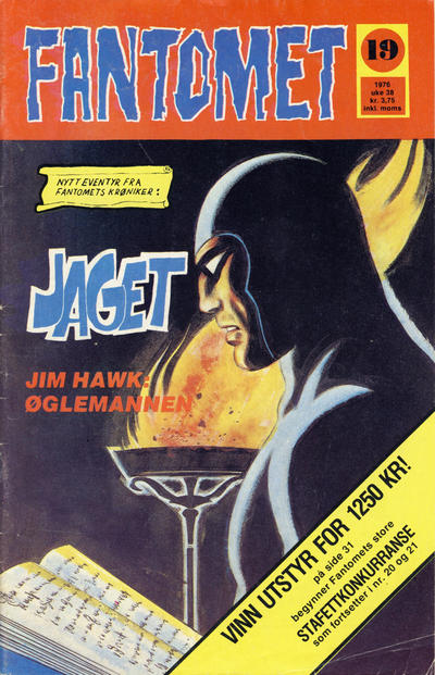 Cover for Fantomet (Nordisk Forlag, 1973 series) #19/1976