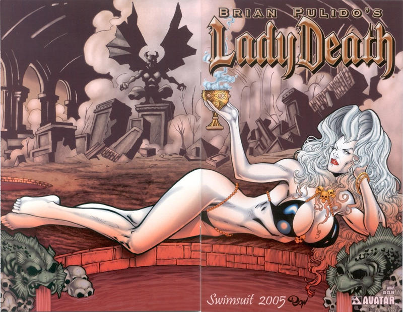 Cover for Brian Pulido's Lady Death: Swimsuit (Avatar Press, 2005 series) #2005 [Wrap]