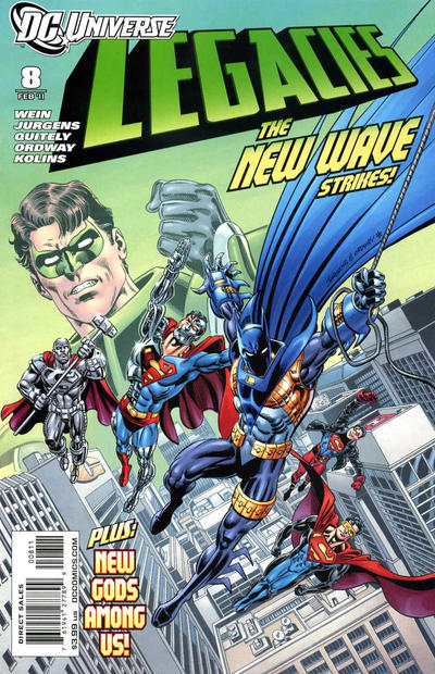 Cover for DCU: Legacies (DC, 2010 series) #8 [Dan Jurgens / Jerry Ordway Cover]