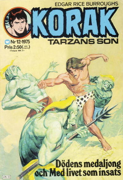 Cover for Korak (Williams Förlags AB, 1966 series) #12/1975