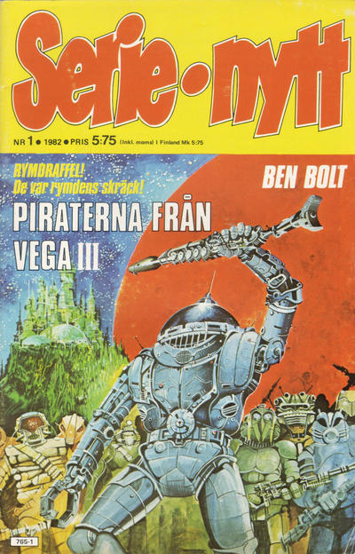 Cover for Serie-nytt [delas?] (Semic, 1970 series) #1/1982