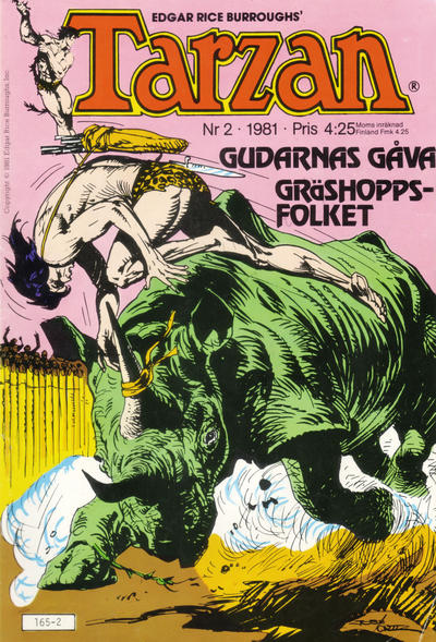 Cover for Tarzan (Atlantic Förlags AB, 1977 series) #2/1981