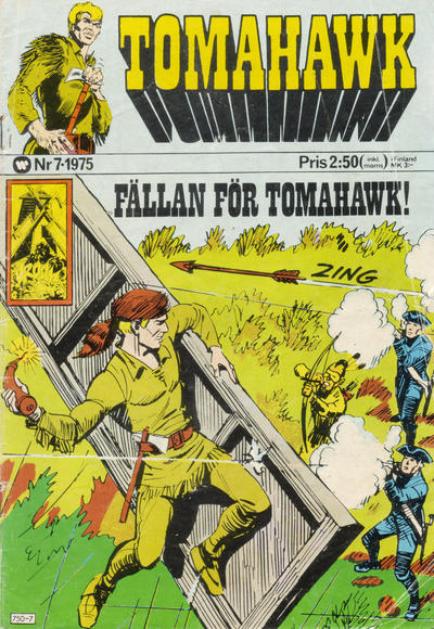 Cover for Tomahawk (Williams Förlags AB, 1969 series) #7/1975