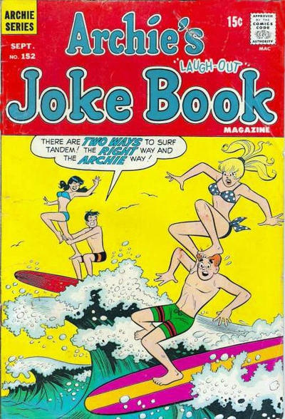 Cover for Archie's Joke Book Magazine (Archie, 1953 series) #152