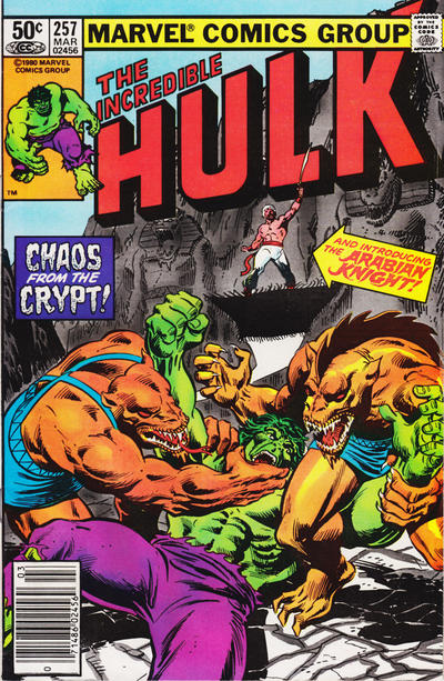 Cover for The Incredible Hulk (Marvel, 1968 series) #257 [Newsstand]