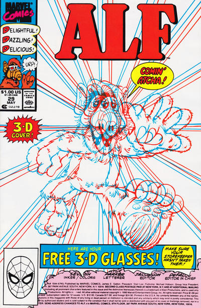 Cover for ALF (Marvel, 1988 series) #29 [Direct]