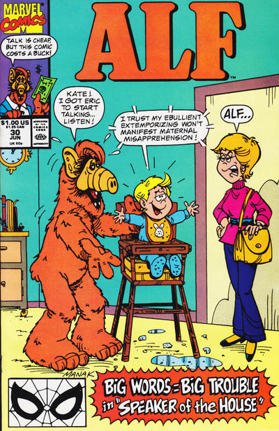 Cover for ALF (Marvel, 1988 series) #30 [Direct]