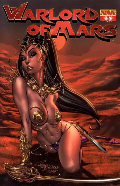 Cover for Warlord of Mars (Dynamite Entertainment, 2010 series) #3 [Cover A - J. Scott Campbell]