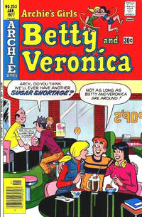 Cover for Archie's Girls Betty and Veronica (Archie, 1950 series) #253