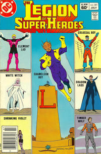 Cover for The Legion of Super-Heroes (DC, 1980 series) #301 [Newsstand]