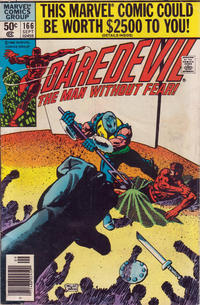 Cover Thumbnail for Daredevil (Marvel, 1964 series) #166 [Newsstand]