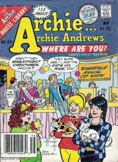 Cover for Archie... Archie Andrews, Where Are You? Comics Digest Magazine (Archie, 1977 series) #56