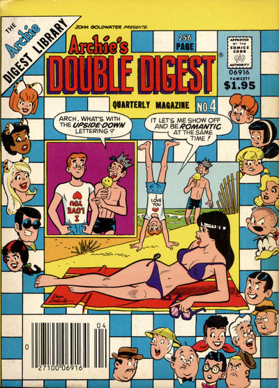 Cover for Archie's Double Digest Quarterly Magazine (Archie, 1982 series) #4