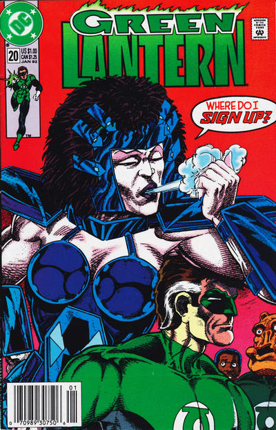 Cover for Green Lantern (DC, 1990 series) #20 [Newsstand]