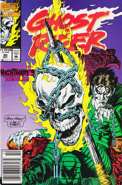 Cover for Ghost Rider (Marvel, 1990 series) #30 [Newsstand]