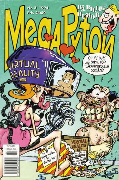 Cover for MegaPyton (Atlantic Förlags AB, 1992 series) #3/1994
