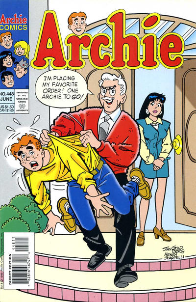Cover for Archie (Archie, 1959 series) #448 [Direct Edition]