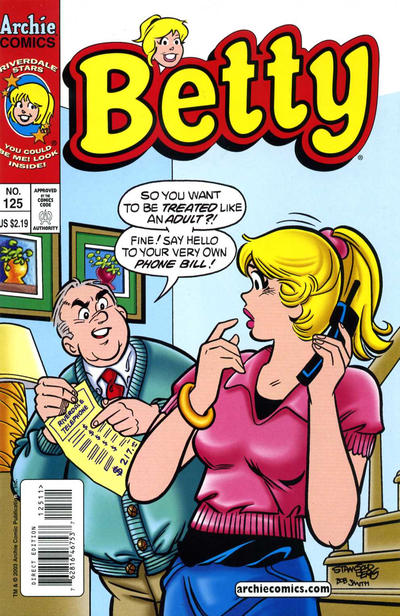 Cover for Betty (Archie, 1992 series) #125 [Direct Edition]