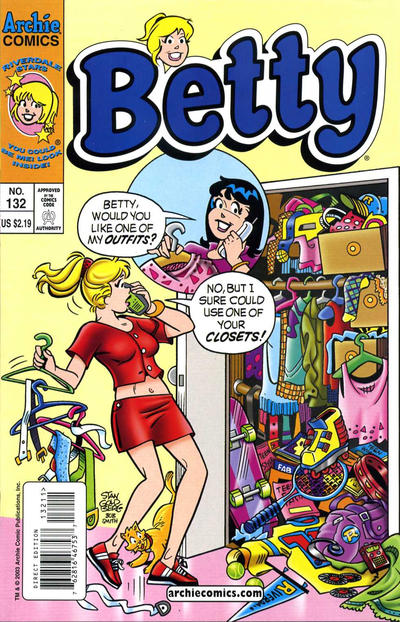 Cover for Betty (Archie, 1992 series) #132 [Direct Edition]
