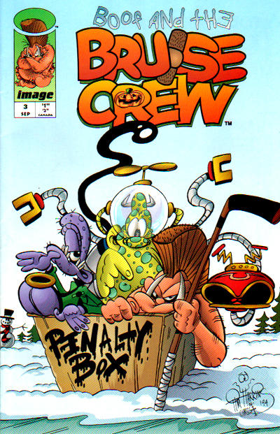 Cover for Boof and the Bruise Crew (Image, 1994 series) #3 [Second Printing]