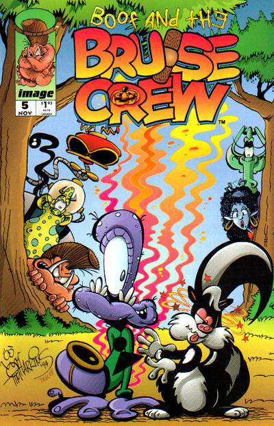 Cover for Boof and the Bruise Crew (Image, 1994 series) #5 [Second Printing]