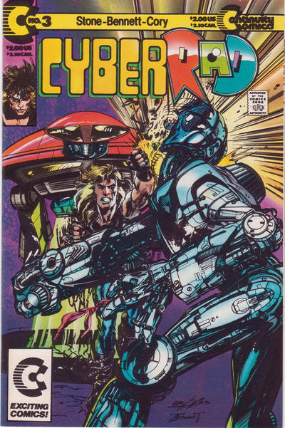 Cover for CyberRad (Continuity, 1991 series) #3 [Direct]