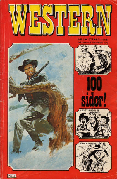Cover for Westernserier (Semic, 1976 series) #6/1978
