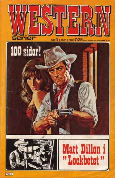 Cover for Westernserier (Semic, 1976 series) #4/1981