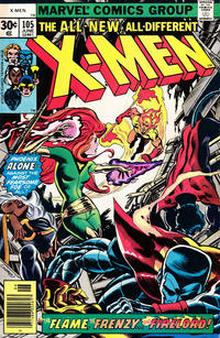 Cover Thumbnail for The X-Men (Marvel, 1963 series) #105 [30¢]