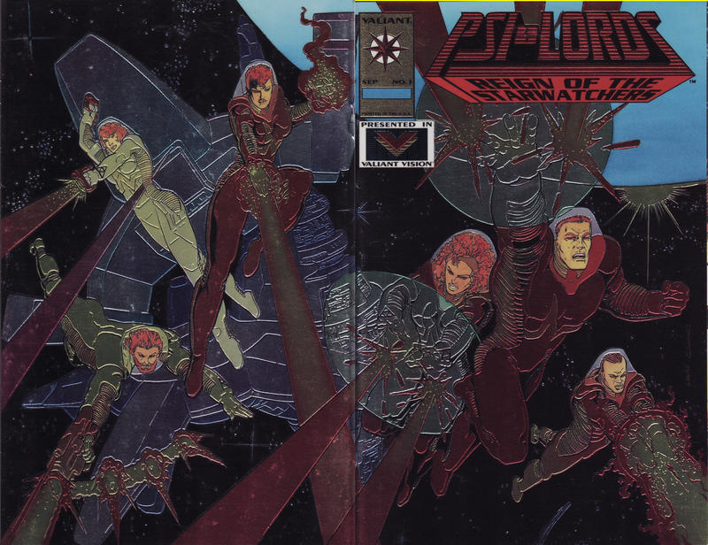 Cover for Psi-Lords (Acclaim / Valiant, 1994 series) #1 [Gold Chromium Cover]