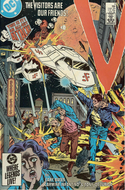 Cover for V (DC, 1985 series) #3 [Direct]