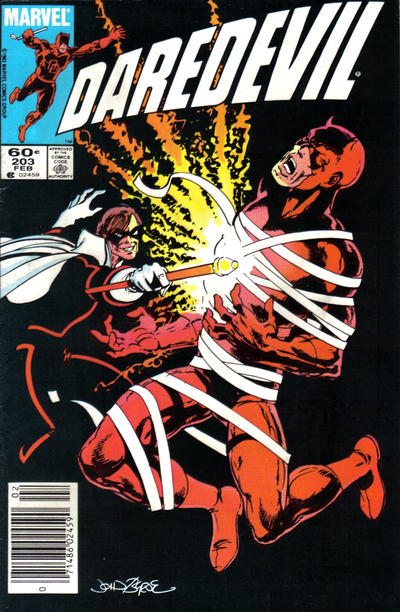 Cover for Daredevil (Marvel, 1964 series) #203 [Newsstand]