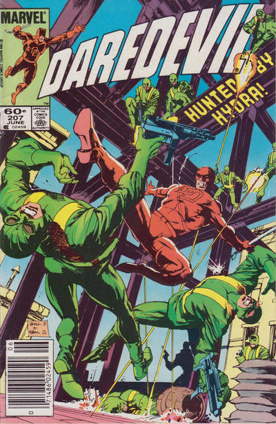 Cover for Daredevil (Marvel, 1964 series) #207 [Newsstand]