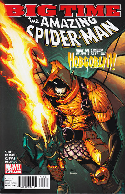 Cover for The Amazing Spider-Man (Marvel, 1999 series) #649 [Direct Edition]