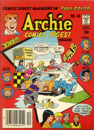 Cover for Archie Comics Digest (Archie, 1973 series) #45 [Newsstand]