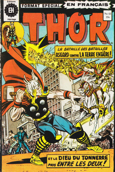 Cover for Le Puissant Thor (Editions Héritage, 1972 series) #43