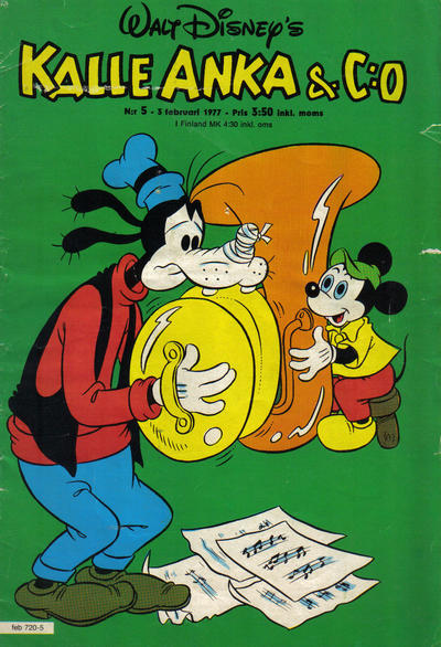 Cover for Kalle Anka & C:o (Hemmets Journal, 1957 series) #5/1977