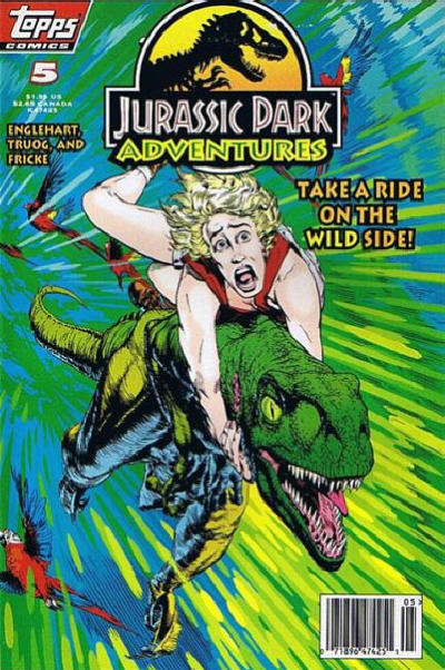 Cover for Jurassic Park Adventures (Topps, 1994 series) #5